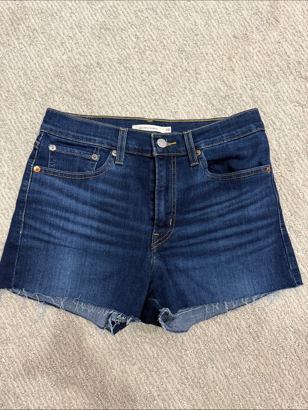 Levi’s Dark Blue Denim Women’s Shorts - Unbranded